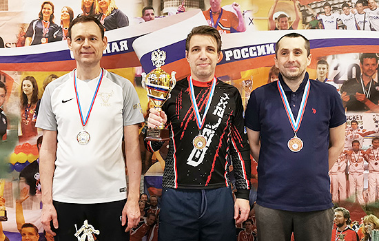  призеры чемпионата России в категории Ветераны по настольному хоккею 2020-21